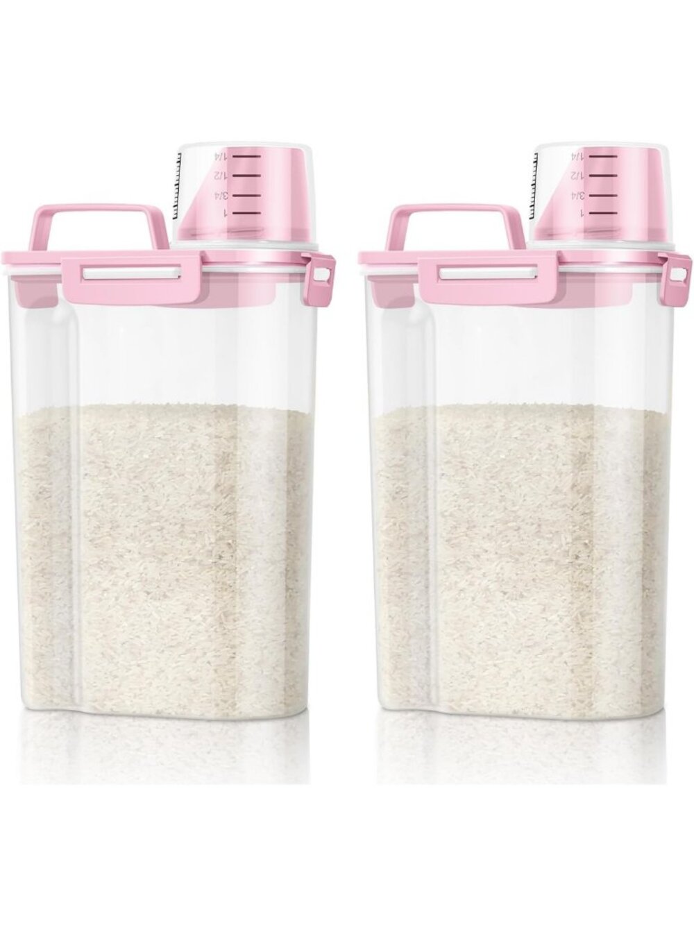 2 Pack 5L Food Storage Containers for Rice, Cereal & Pet Food - Kitchen Pantry